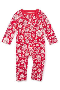 Vermillion Painted OPP Floral Romper, Style Number: 7F32500