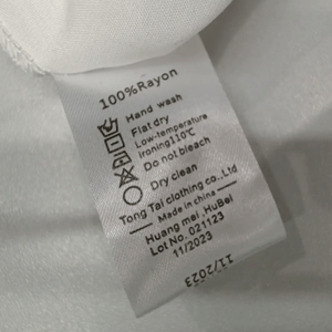 Label of the Recalled Nightgown