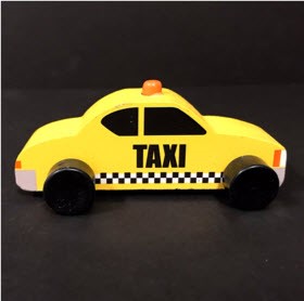 Bullseye’s Playground Toy Vehicles – Taxi