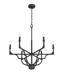 Recalled Hunter Fan 19287 Highland Hill Chandelier in Rustic Iron