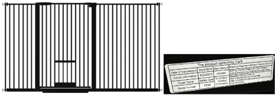 Recalled Tall Baby Gate; Sold on Amazon.com as "57.68-73.43" Pet Gate"