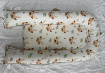 Recalled Cosy Nation Baby Lounger in Deer print