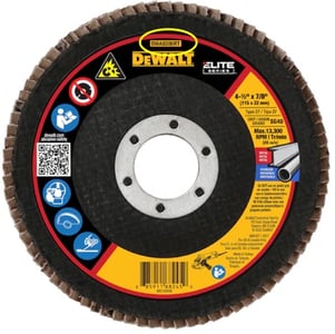 Recalled Model No. DWA8280RT DEWALT Elite Series 40G T27 High Density Flap Disc