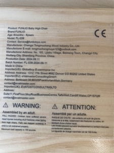 Tracking label under the tray