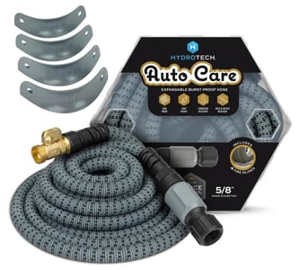 Recalled HydroTech 5/8-inch x 60-foot Expandable Burst-Proof Hose in “Auto Care” Kit with Tire Glides