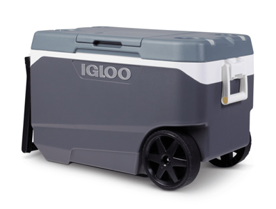 Recalled Igloo 90QT Flip & Tow Rolling Cooler in Tactical Gray Body and Deep Slate Stone Lid
