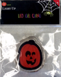 Orange and Black Pumpkin LED Gel Cling