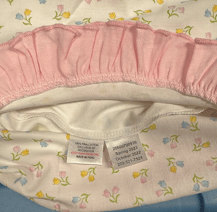 "October 2022 or October 2023" are printed on a sewn-in seam label