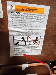 Made in China Warning Label