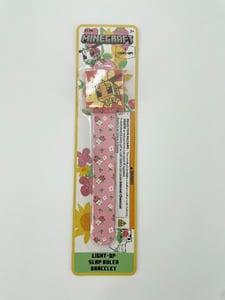 Recalled Minecraft Light-Up Slap Ruler Bracelet, Model 718508MCR - Front