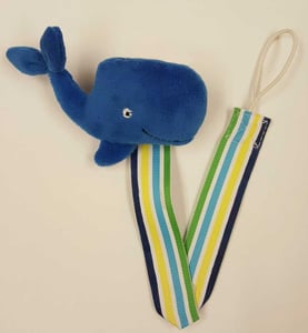 Little Wishes Chenille Stuffed Rattles -- Pink & Green Fish