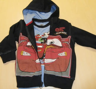 Picture of recalled fleece hoodie and T-shirt