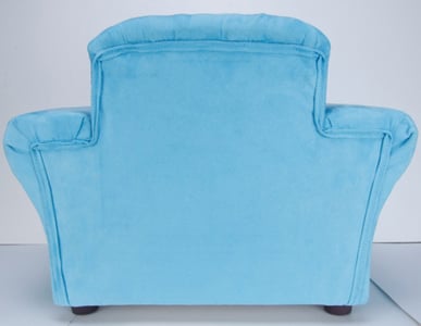 Club style chair, back view