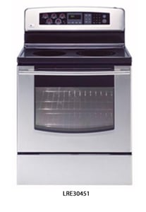 Picture of recalled LRE30451 electric range