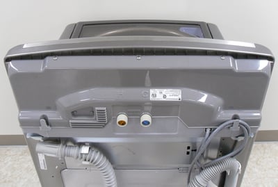 Location of the rating label on the washer