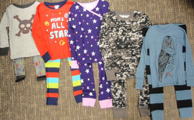 Recalled Target children’s two-piece pajama sets