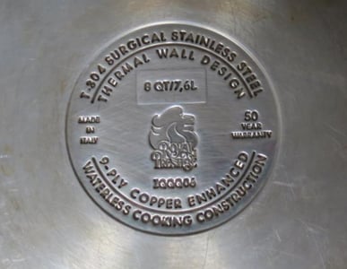 Recalled pots and pans have “Thermal Wall” and “9-Ply” on the bottom.