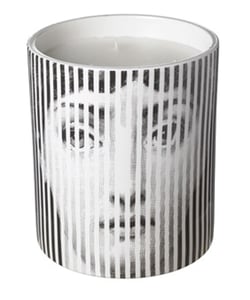 Black and white Striped Face scented candles