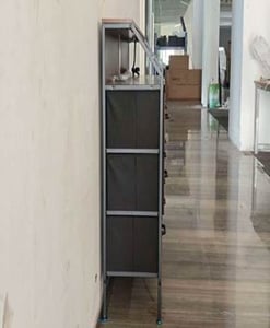 Recalled KKL Fabric 9-Drawer Dresser in brown (side)