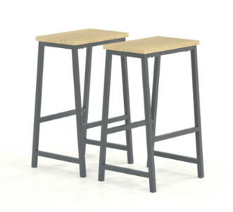 Recalled Sauder and Aliesha-May Counter-Height Bar Stools (set of two)