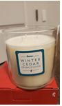 Recalled Melaleuca's Revive thee-wick winter cedar soy candle