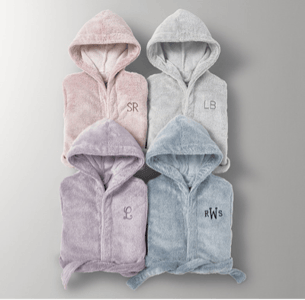 Recalled RH Heathered Plush Bath Wraps