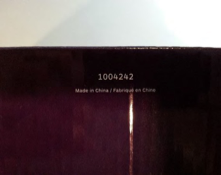 Recalled Epicure Prep Bowls Product Number (bottom of box)