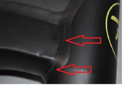 Recalled All Track DH Bicycle --Cracks forming at head tube weld