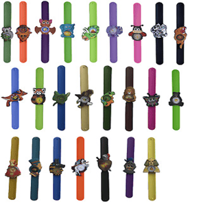 Close up of the recalled Wild Republic Slap Watches