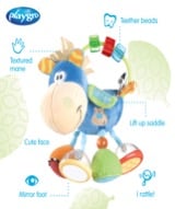 Recalled Playgro Clip Clop infant activity rattle - illustration