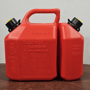 Recalled Scepter B62 Gas and Oil Fuel Container – front