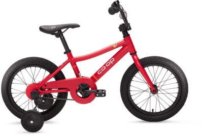 Recalled Co-op Cycles REV 16 Kids Bike with training wheels (color: Catch Up)