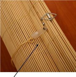 Roll-up blind with release clips NOT INCLUDED IN THIS RECALL