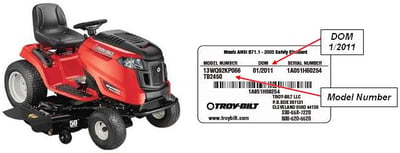 Tractor Identification Photos (by Brand) and Sample DOM Labels: