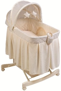 KB043-BNT1- Light Vibes Deluxe Rocking Bassinet