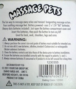 Back of ladybug hangtag