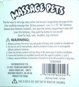 Back of bee hangtag