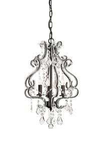9061 Valentina chandelier, small, clear