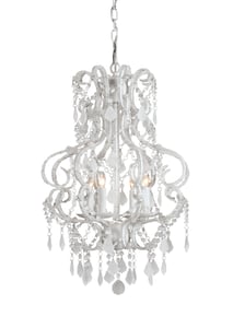 9063 Valentina chandelier small, white