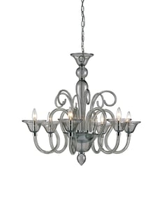 9150 Guilia chandelier, small, smoke