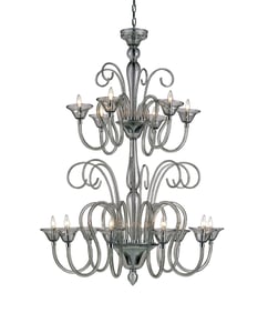 9151 Guilia chandelier, large, smoke