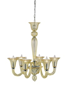 9152 Guistina chandelier, yellow