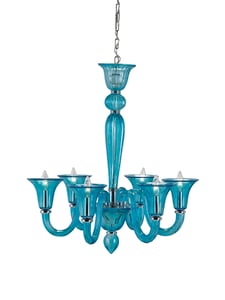 9154 Guistina chandelier, blue