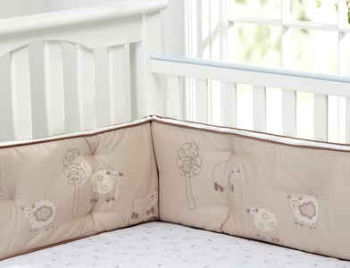 Sweet Lambie Bumper, model 7988348 with the oatmeal side showing.