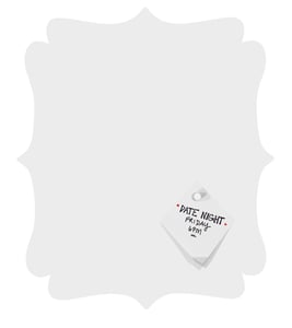 Quatrefoil Magnet Board front view