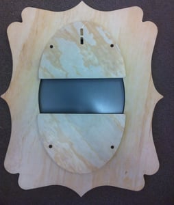Quatrefoil Magnet Board back view