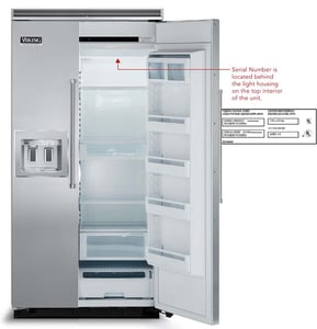 Location of model and serial number/date codes