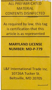 Label for rebuilt mattresses