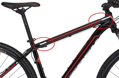 Trek model name and serial number locations