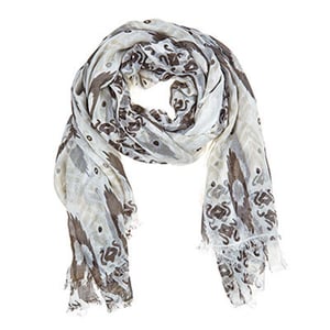 Julie Vos Sierra women’s Sierra scarf – cream/gray